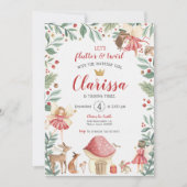 エンチャントフェアリーガーデン誕生日招待状 招待状 (正面)