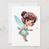 エンチャントフェアリーフローラ誕生日招待状 招待状 (裏面)