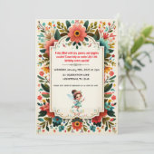 エンチャントフェアリーフローラ誕生日招待状 招待状 (スタンド正面)