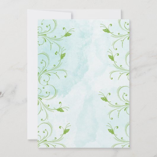 エンチャントフェアリーマッシュルーム誕生日招待状 招待状 (裏面)