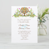 エンチャントフェアリーラブツリー結婚式招待状 招待状 (スタンド正面)