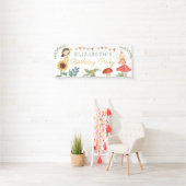 エンチャントフェアリー誕生日マッシュルームウッドランド 横断幕 (インサイチュ)