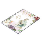 エンチャントフォレストイラストレーションラブリーフェアリーガール ノートブック (左側)