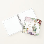 エンチャントフォレストイラストレーションラブリーフェアリーガールNo ノートブック (内部)