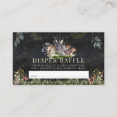 エンチャントフォレストウッドランドおむつラッフルチケット エンクロージャーカード (正面)