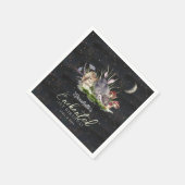 エンチャントフォレストウッドランドアニマルズ誕生日 スタンダードカクテルナプキン (角)