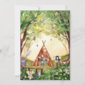 エンチャントフォレストウッドランドフェアリーパーティー 招待状 (裏面)