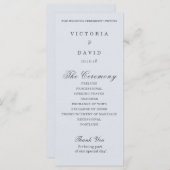 エンチャントフォレストウッドランド結婚式 プログラムカード プログラム (正面/裏面)