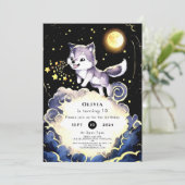 エンチャントフォレストウルフ誕生日 招待状 (スタンド正面)