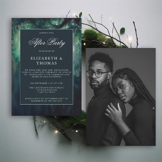 エンチャントフォレストエメラルドアフターパーティー披露宴 招待状