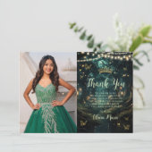 エンチャントフォレストエメラルドグリーンキンセアニラ写真 サンキューカード (スタンド正面)