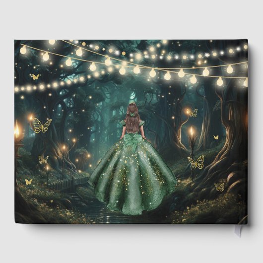 エンチャントフォレストエメラルドグリーンドレスキンセアニェラ ゲストブック (裏面)