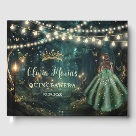 エンチャントフォレストエメラルドグリーンドレスキンセアニェラ ゲストブック