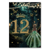 エンチャントフォレストエメラルドグリーンドレスキンセアニラ テーブルナンバー (正面)