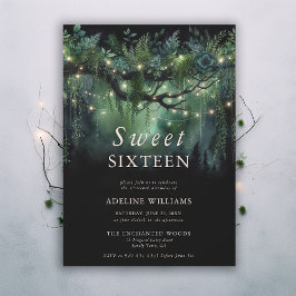エンチャントフォレストエメラルドフローラフェアリースウィート16 招待状