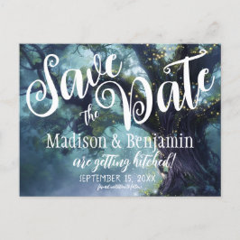 エンチャントフォレストオークツリー妖精のライト日救付付 ポストカード