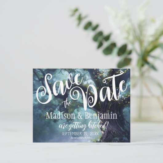 エンチャントフォレストオークツリー妖精のライト日救付付 ポストカード (スタンド正面)