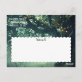 エンチャントフォレストオークツリー妖精のライト日救付付 ポストカード (裏面)