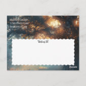 エンチャントフォレストオークツリー妖精のライト日救付付 ポストカード (裏面)