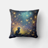 エンチャントフォレストキッテンファンタジーイラストレーション クッション (裏面)