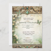 エンチャントフォレストクラウン結婚式招待状 – モスア 招待状 (裏面)