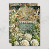 エンチャントフォレストクラウン結婚式招待状 – モスア 招待状 (正面/裏面)