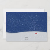 エンチャントフォレストクリスマスイブホリデーカード シーズンカード (裏面)