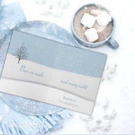 エンチャントフォレストクリスマスデイホリデーカード カード