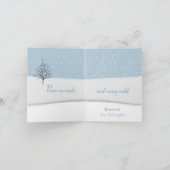 エンチャントフォレストクリスマスデイホリデーカード カード (内部)