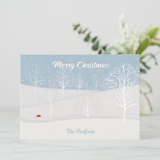 エンチャントフォレストクリスマスデイホリデーカード シーズンカード (スタンド正面)