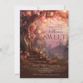 エンチャントフォレストグローファンタジーウッドランドスウィート16 招待状 (正面)