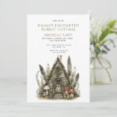 エンチャントフォレストコテージガールバースデーパーティー 招待状 (スタンド正面)