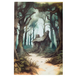 エンチャントフォレストコテージ メタルプリント