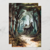 エンチャントフォレストコテージ 招待状 (正面/裏面)