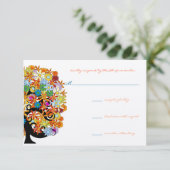 エンチャントフォレストサイドブランチ結婚式招待状 招待状 (スタンド正面)