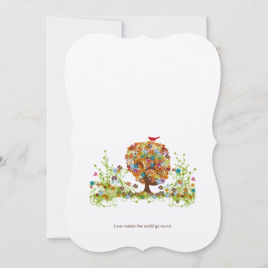 エンチャントフォレストサイドブランチ結婚式招待状 招待状 (裏面)