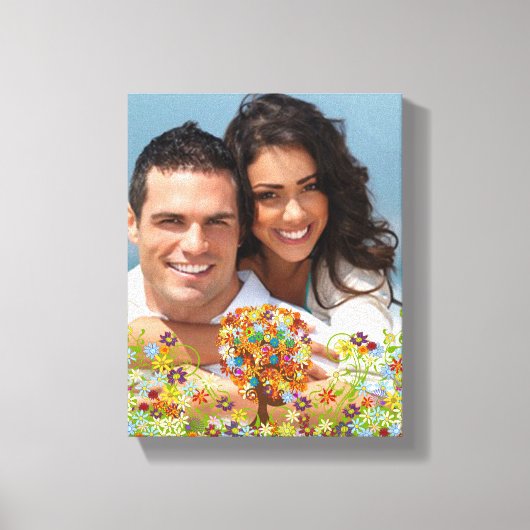 エンチャントフォレストサイドブ結婚ランチ キャンバスプリント (正面)