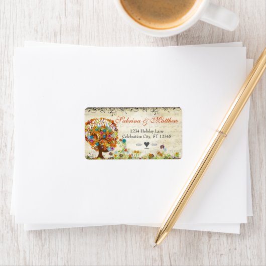 エンチャントフォレストサイドブ結婚ランチ ラベル (インサイチュ)