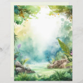 エンチャントフォレストジャングルアドベンチャースクラップブック紙 (正面/裏面)