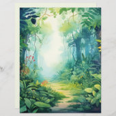 エンチャントフォレストジャングルアドベンチャースクラップブック紙 (正面/裏面)