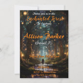 エンチャントフォレストスウィート16招待状 招待状 (正面)