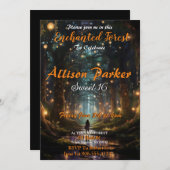 エンチャントフォレストスウィート16招待状 招待状 (正面/裏面)