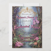 エンチャントフォレストスウィート16招待状 招待状 (正面)