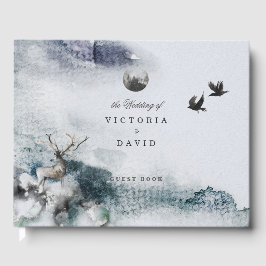 エンチャントフォレストスタグムーン結婚ズゲストブック ゲストブック