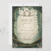 エンチャントフォレストストーリーブックブライダルシャワー 招待状 (正面)