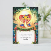 エンチャントフォレストスネーク誕生日 サンキューカード (スタンド正面)