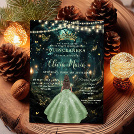 エンチャントフォレストセージ緑のドレスXVキンセアニラ 招待状