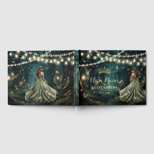 エンチャントフォレストセージ緑ドレスキンセアニェラ ゲストブック (全面)