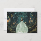 エンチャントフォレストセージ緑ドレスキンセアニラ 出欠カード (裏面)