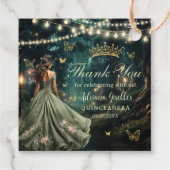 エンチャントフォレストセージ緑ドレス金ゴールドクインセアニラ フェイバータグ (裏面)